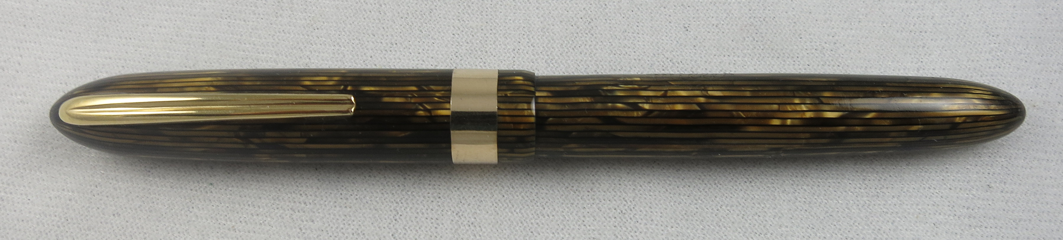 Miller 624 Gold Striated Aerometric Pen (Pen 2239) - ON HOLD