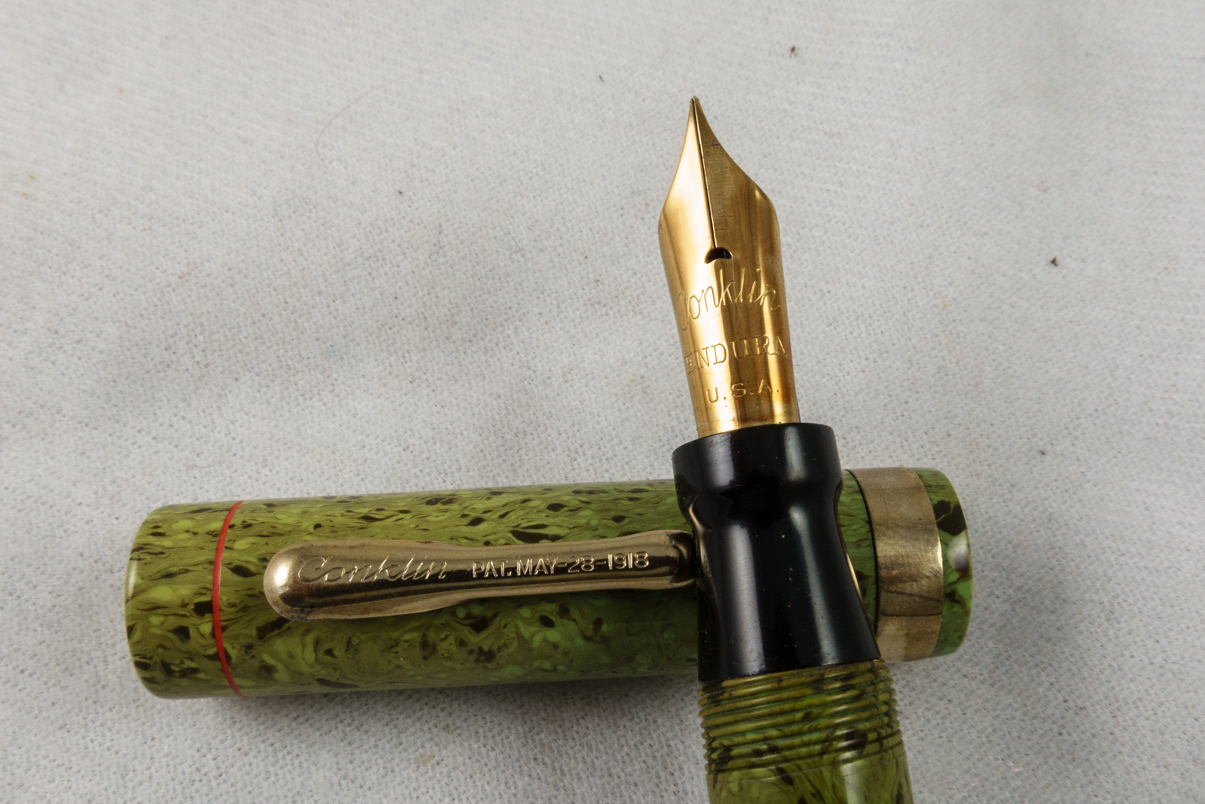 Conklin Oversize Flat-top Endura in Lime (Pen 2654)